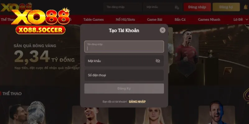 Điều kiện đăng ký XO88 cơ bản cho người mới