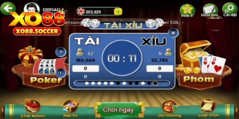Tài xỉu XO88 là tựa game cá cược mang đến nhiều phần thưởng lớn
